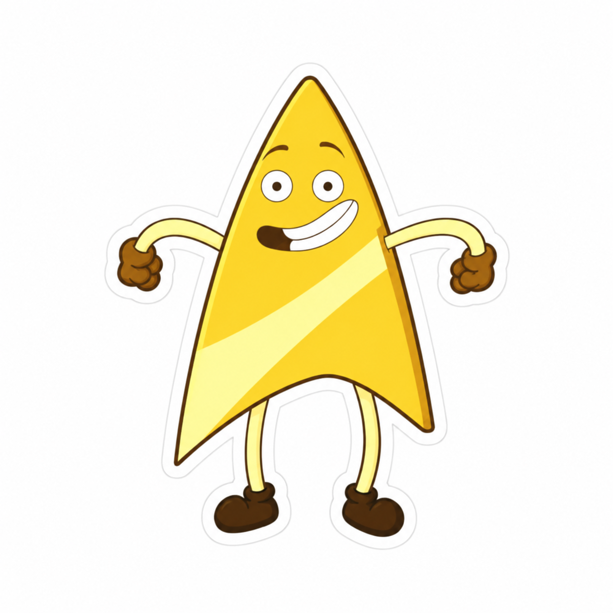 Funny Star Trek Delta sticker design preview