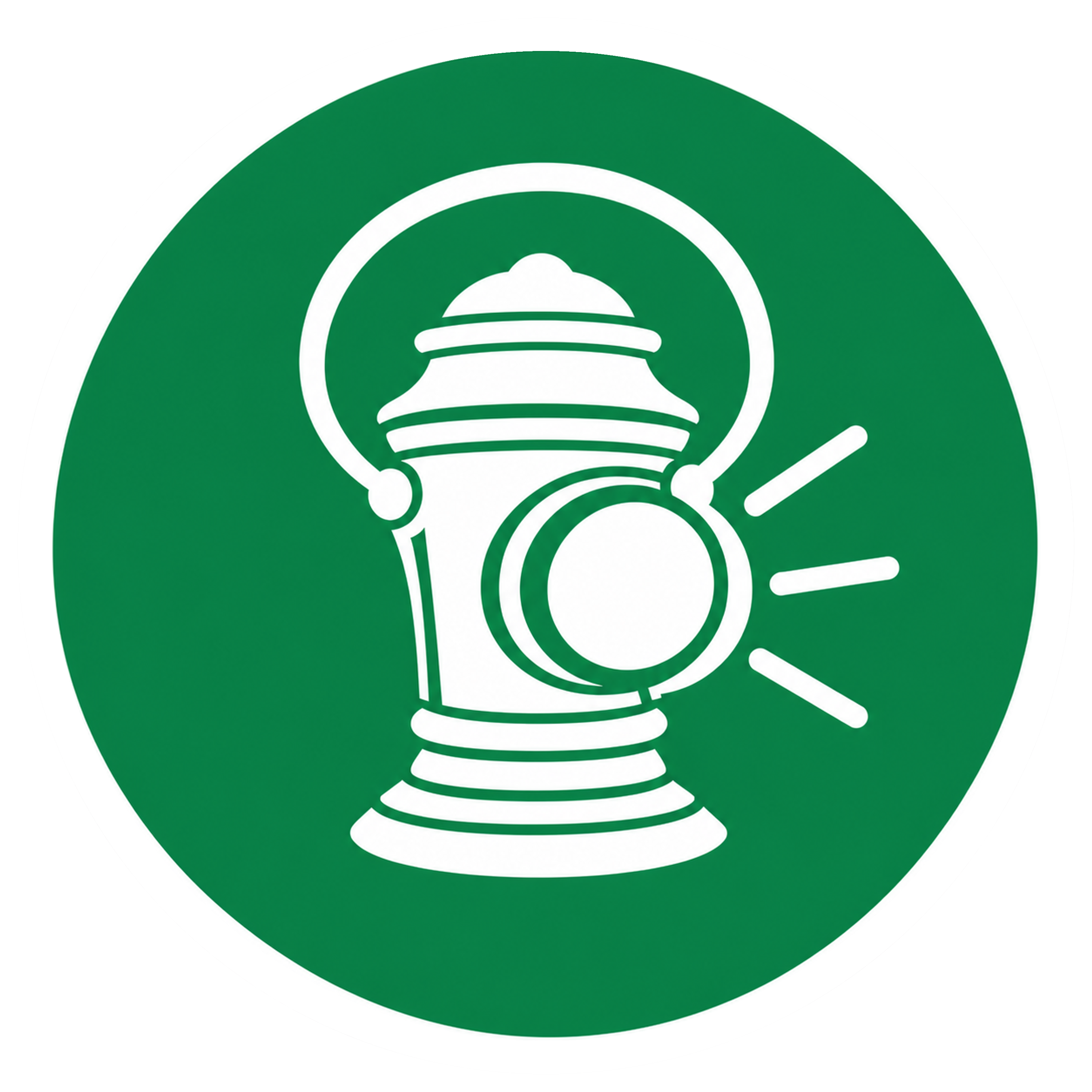 Golden Age Green Lantern / Alan Scott white-accent sticker design