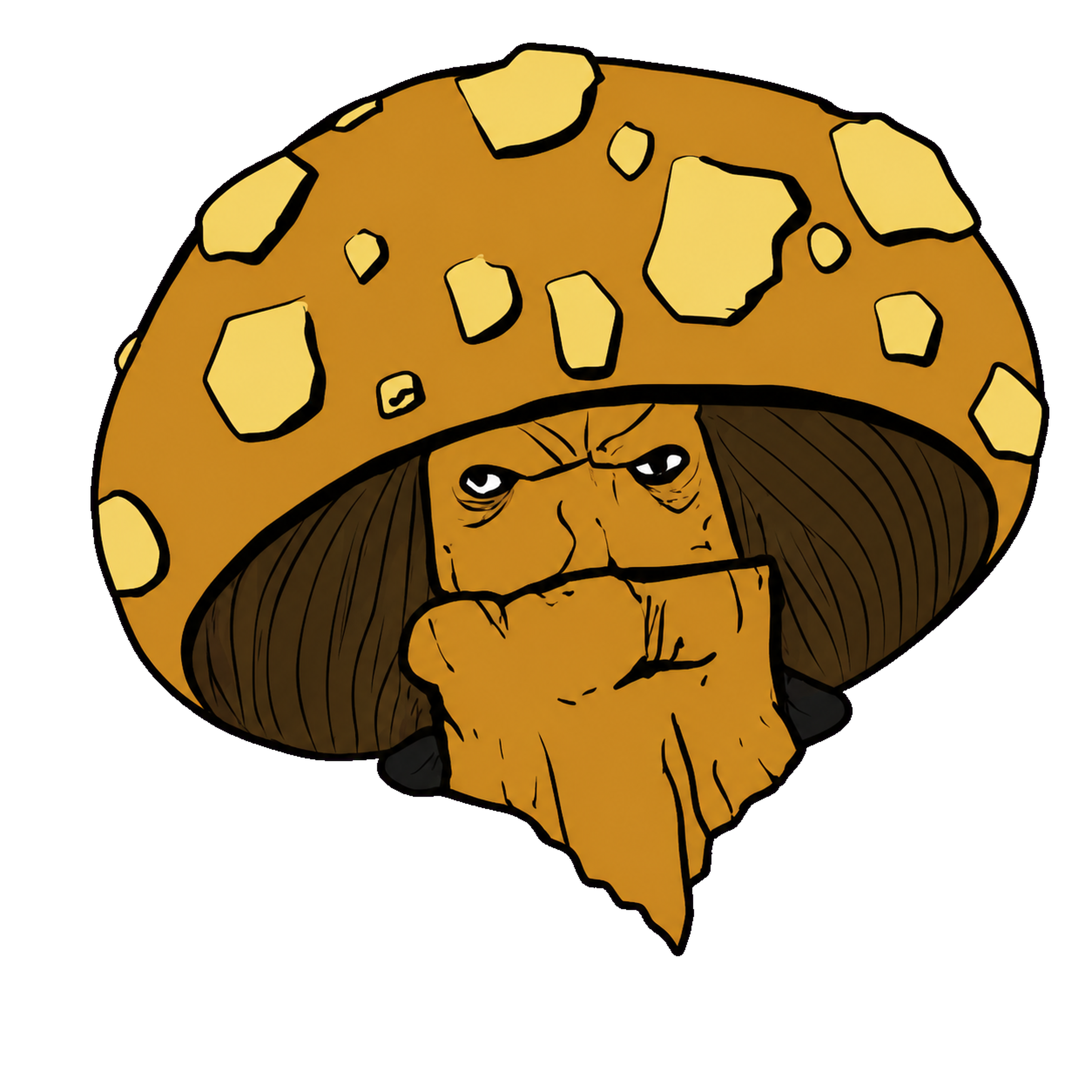 Amanita Lantern character sticker on white