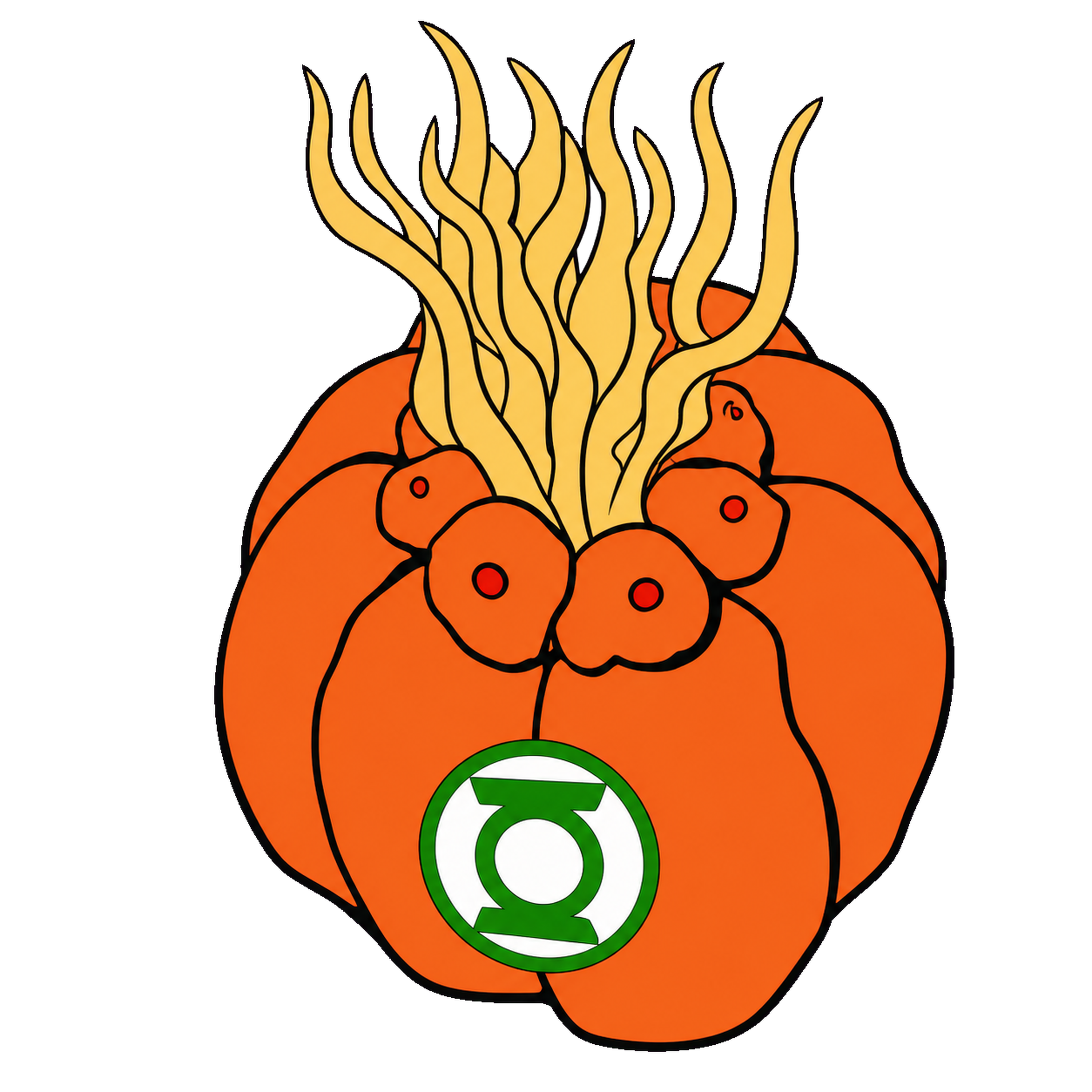 Apros Lantern character sticker on white