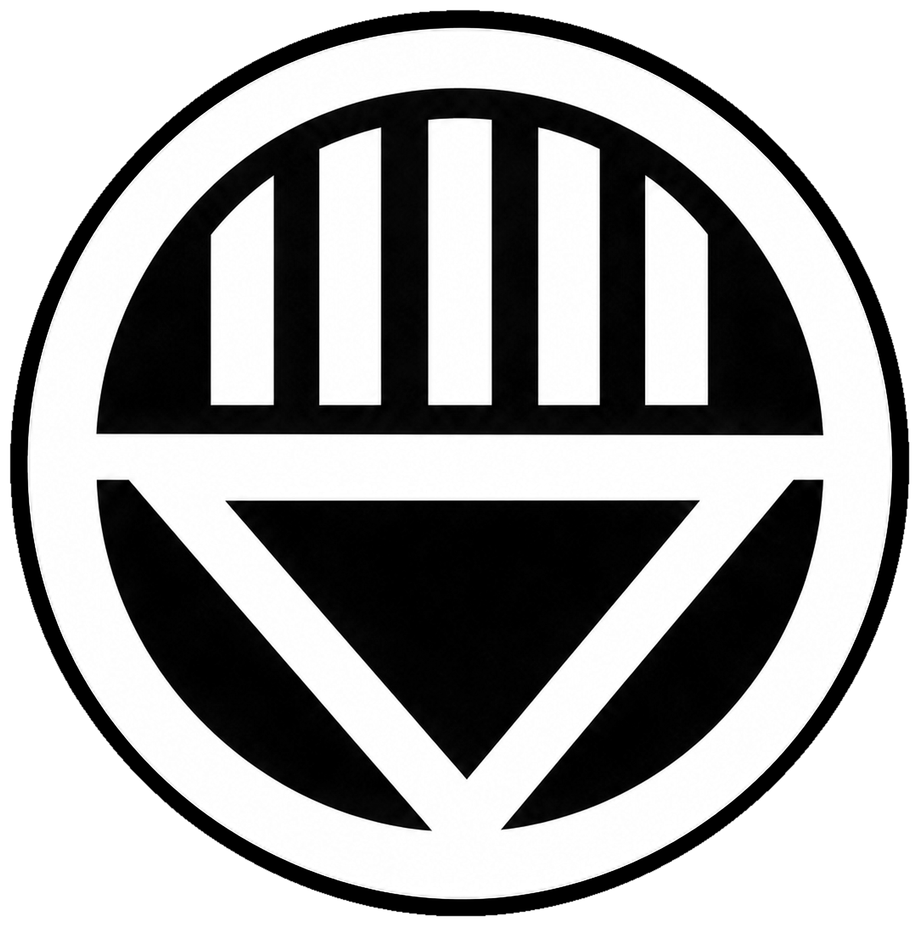 Black white-accent sticker design