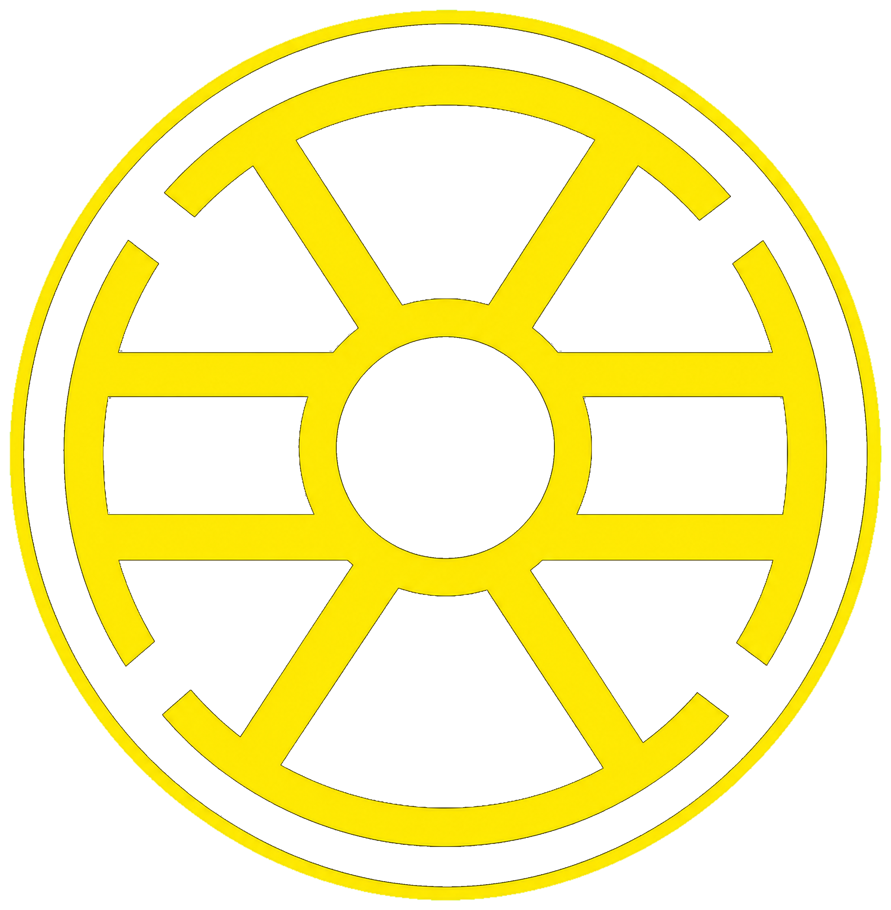 Gold Lantern white-accent sticker design