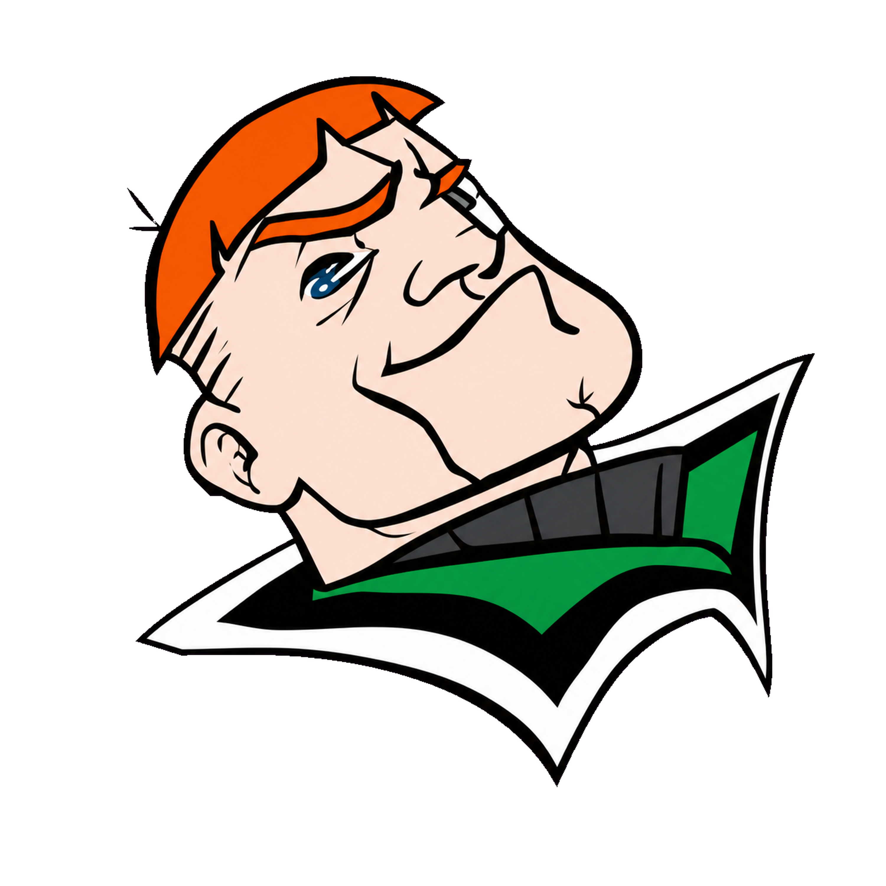 Guy Gardner Lantern character sticker on white