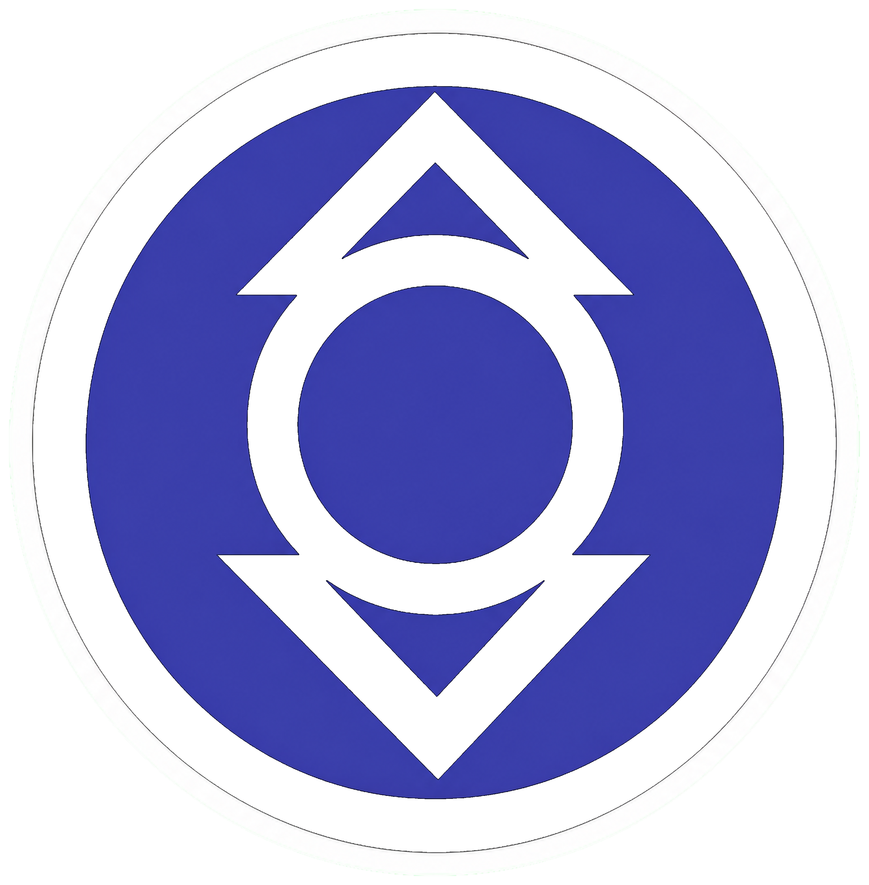 Indigo Tribe white-accent sticker design