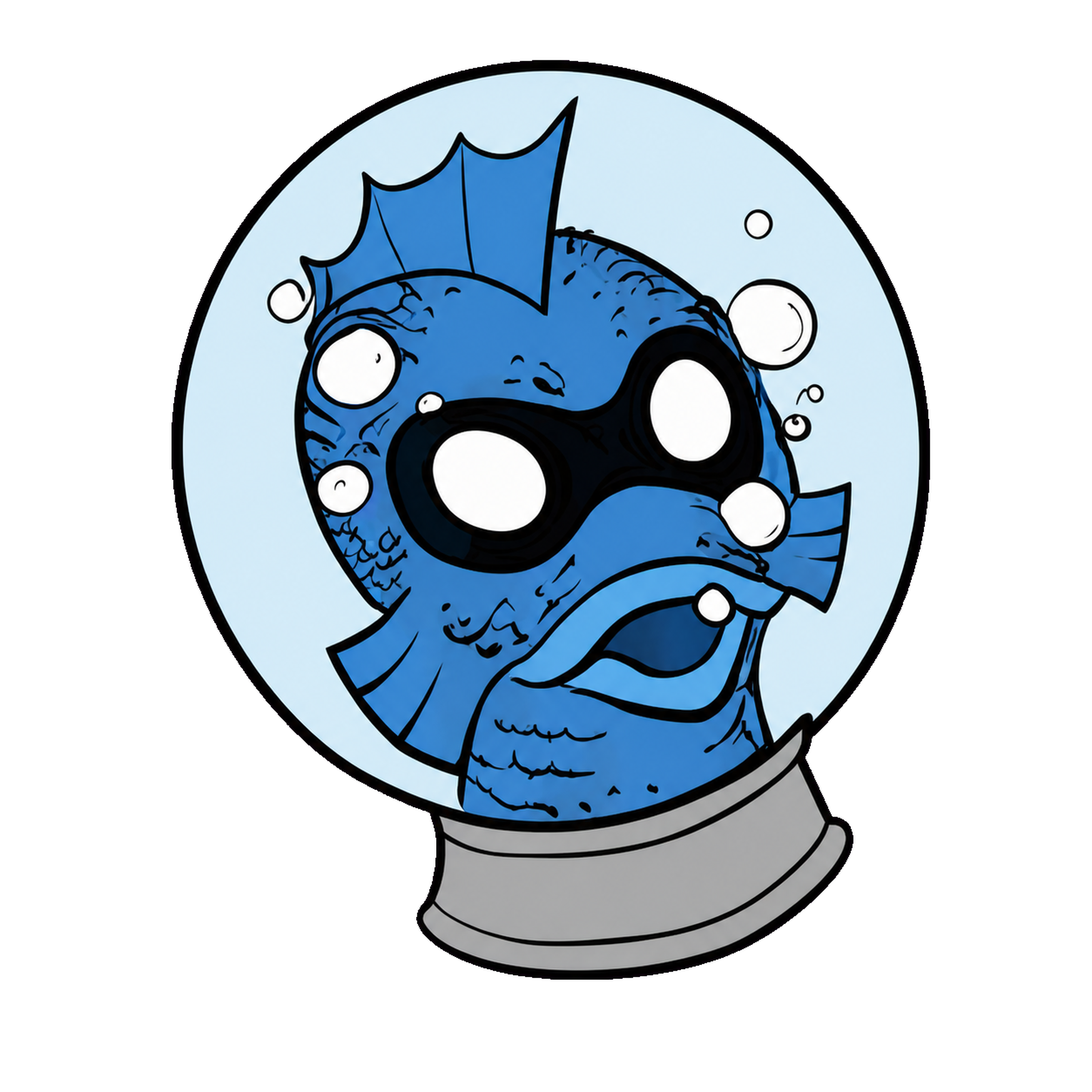NautKeLoi Lantern character sticker on white