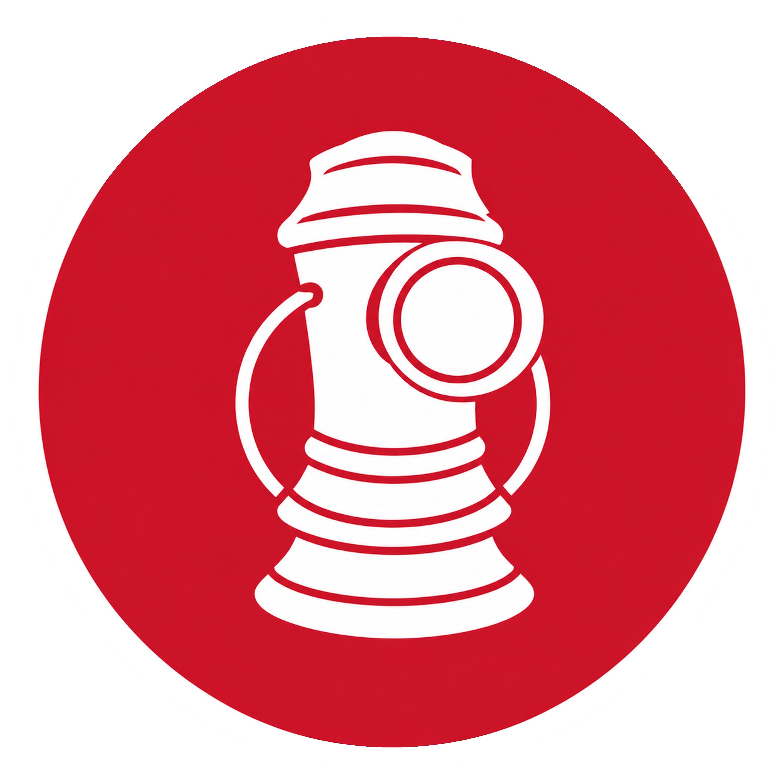 Golden Age Red Lantern / Vladimir Sokov white-accent sticker design