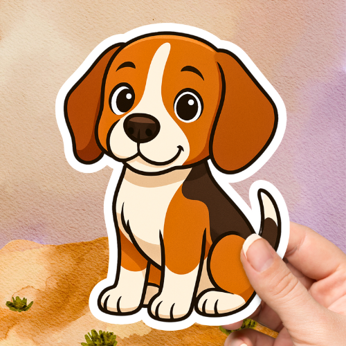Beagle Cute Dog Sticker