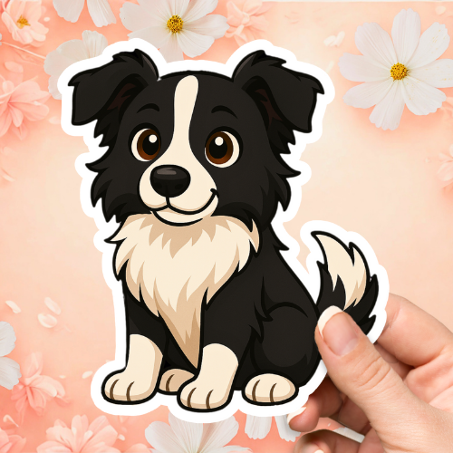 Border Collie Cute Dog Sticker
