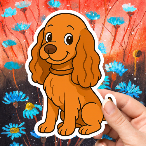 Cocker Spaniel Cute Dog Sticker