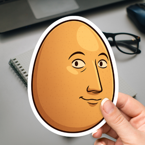 Egg Face Memes Sticker