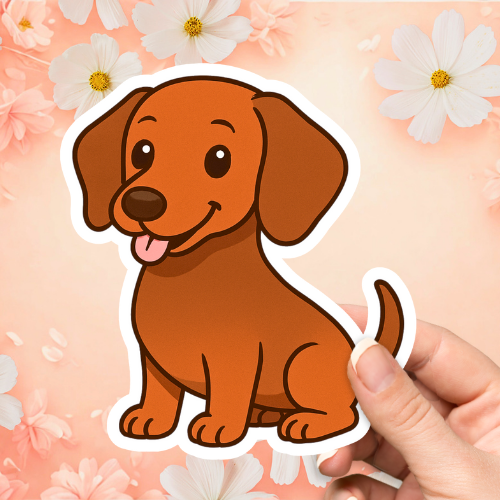 Dachshund Cute Dog Sticker