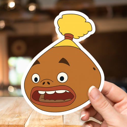 Goron Head Zelda Sticker
