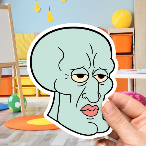 Squidward Pretty Memes Sticker