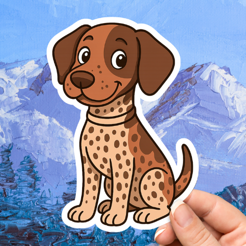 German Shorthaired Pointer Cute Dog Sticker
