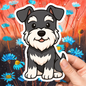 Miniature Schnauzer Cute Dog Sticker