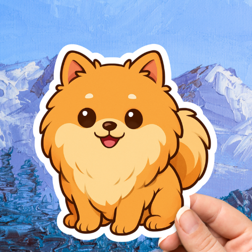 Pomeranian Cute Dog Sticker