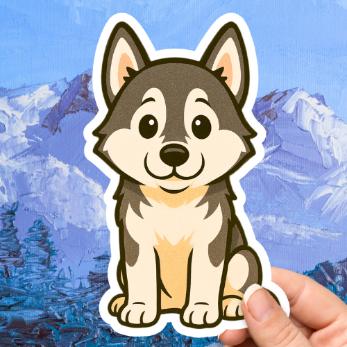Siberian Husky Cute Dog Sticker