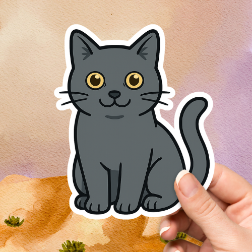 Chartreux Cute Cat Sticker