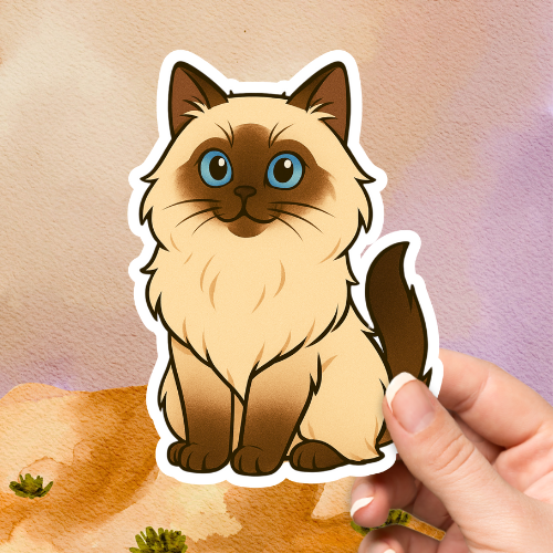 Himalayan Cute Cat Sticker