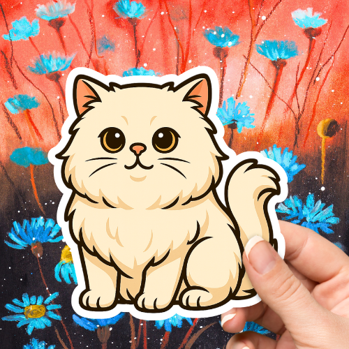 Persian Cute Cat Sticker