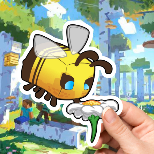 Bee Minecraft Sticker