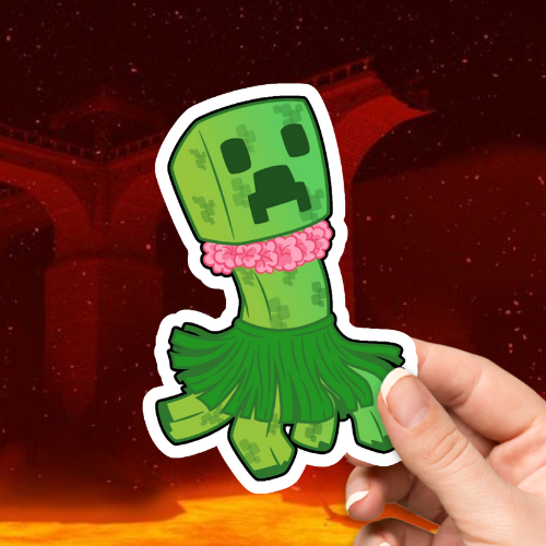 Creeper Minecraft Sticker