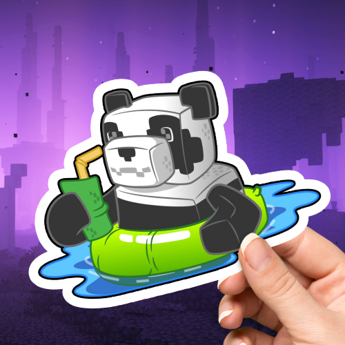 Panda Minecraft Sticker