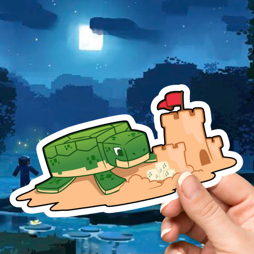 Turtle Minecraft Sticker