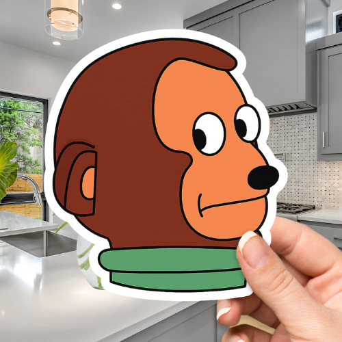 Monkey Head Memes Sticker