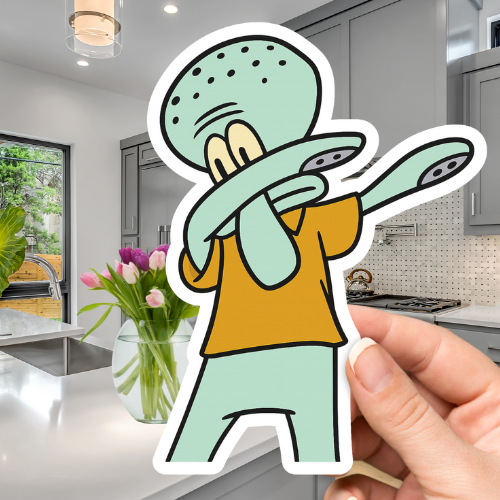 Squidward Dab Memes Sticker