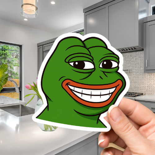 Pepe The Frog Smile Memes Sticker