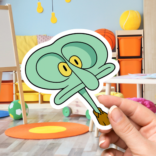 Squidward Face Memes Sticker