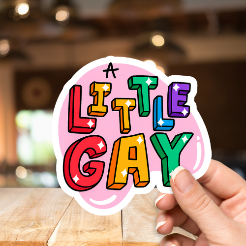 A Little Gay Sticker