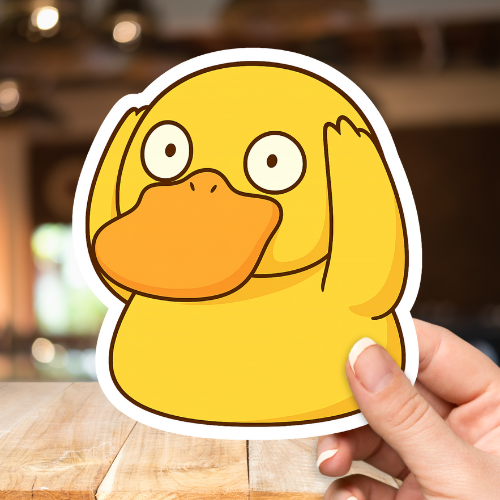 Psyduck Head Pokemon Memes Sticker